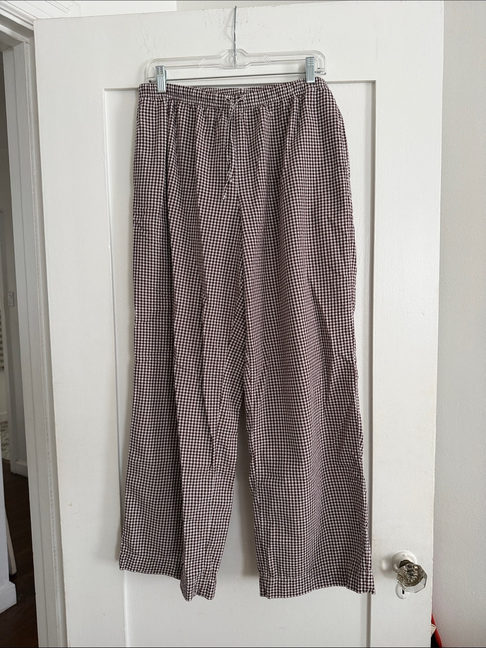 Uniqlo women’s Gingham Elastic-Waist Pants